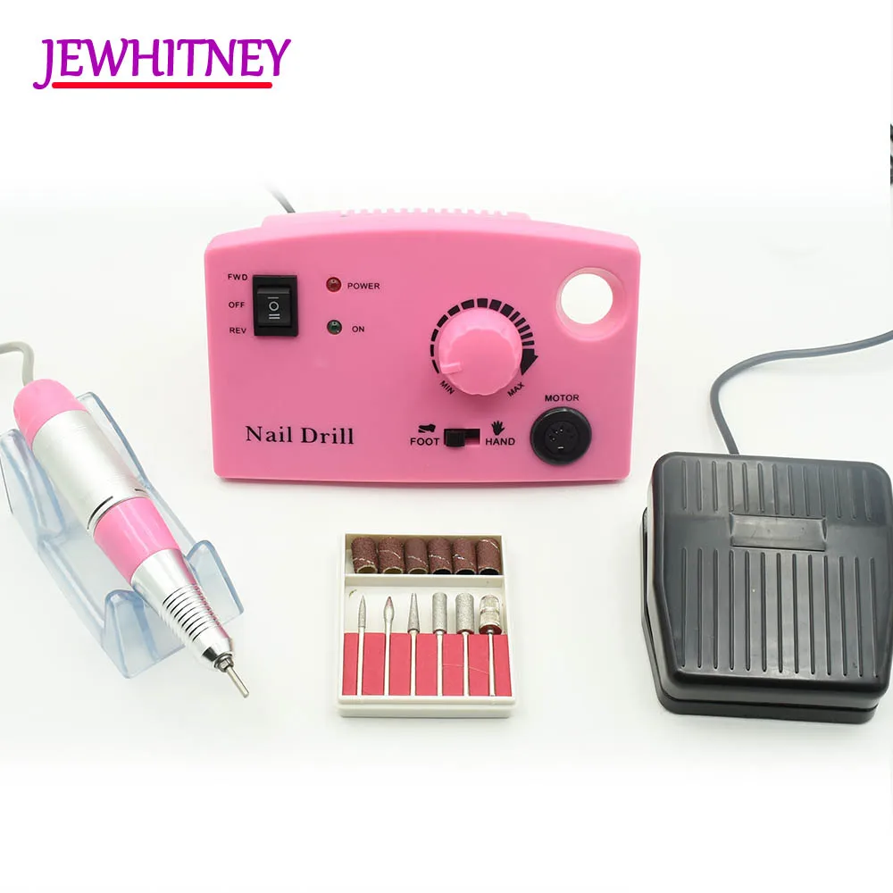 On Sale Jewhitey 35000 RPM Electric Nail Drill Machine File Nail