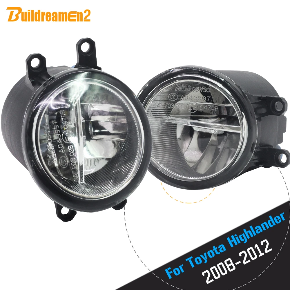 comprar Buildreamen2 4000LM 2 pe ccedil;as Do Carro L acirc;mpada LED Frente Fog Light DRL Daytime Running Lamp 12 v Para Toyota Highlander 2008 2009 2011 2012