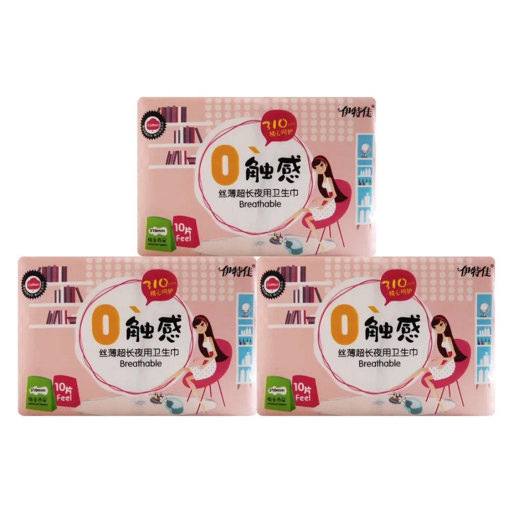 

30 piece=3Pack 310mm Daily Sanitary Napkin Menstrual Pads Women Health Care Anion Pads Sanitary Towel