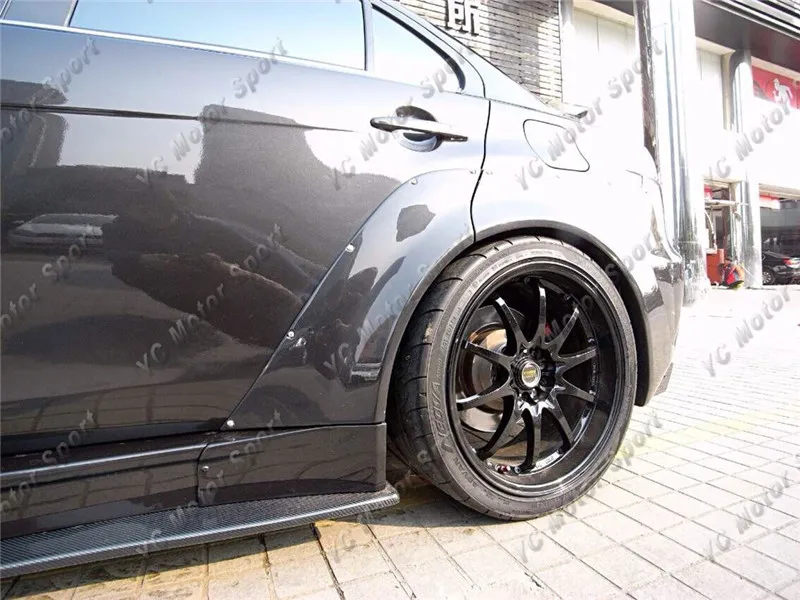 2008-2012 Mitsubishi Lancer Evolution X Varis Wide Body Version Style Body Kit PCF (3)