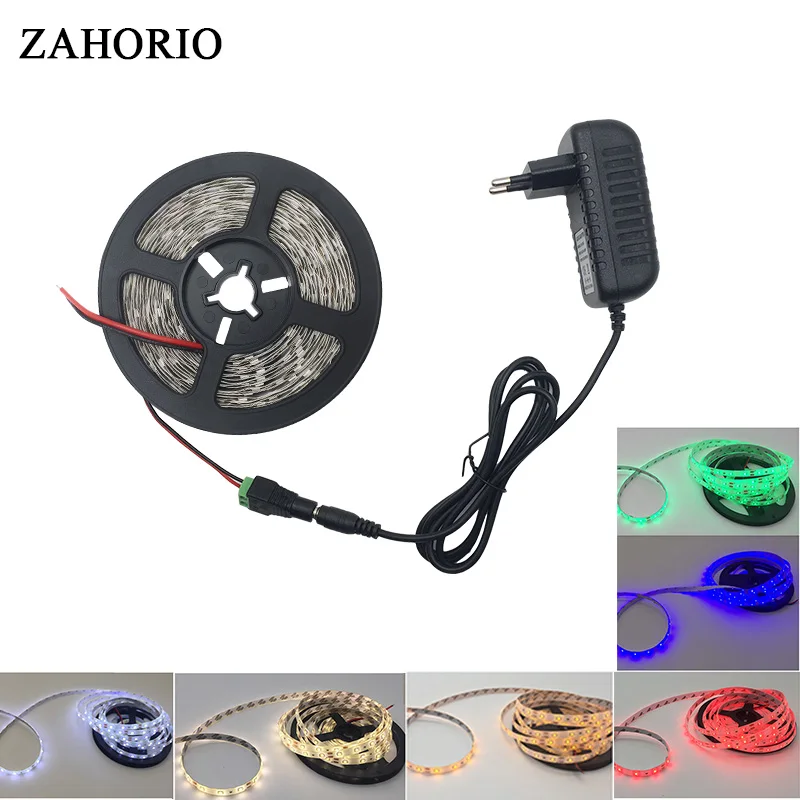 12 В Светодиодная лента светильник 5 м SMD2835 3528 водонепроницаемый белый теплый