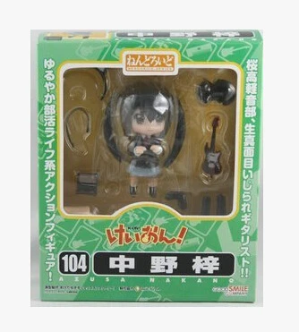 104# Новинка Аниме K-On 2th Azusa Nakano Nendoroid ПВХ фигурка игрушка в коробке Розничная 10 см