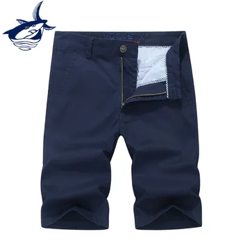 

pantalones cortos de los hombres summer men cargo shorts masculino cotton straight knee-length casual shorts men plus size 44