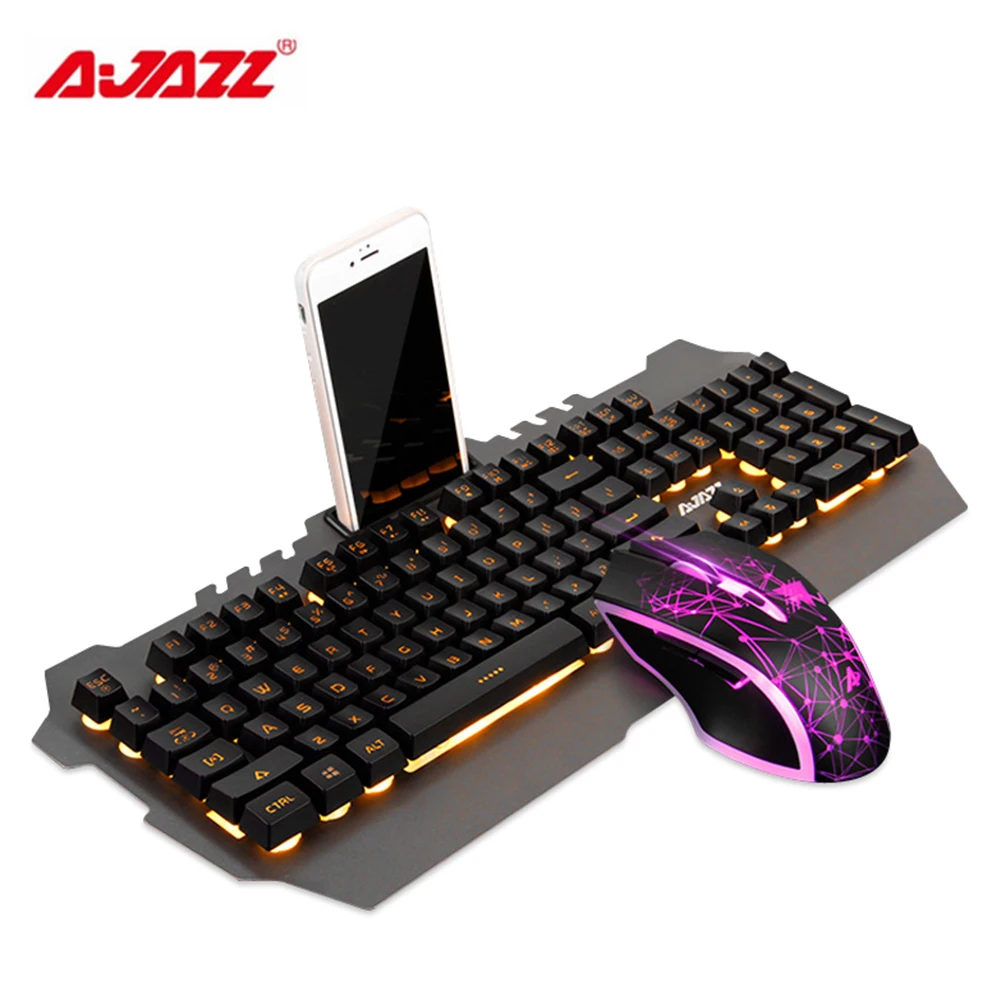 Ajazz Mechanical Wolf Wired Gaming Keyboard & Mouse Combos 104 Keys Backlit Keyboard 3200DPI Mouse For Laptop/PC/Computer Gamer Ajazz Mechanical Wolf Wired Gaming Keyboard & Mouse Combos 104 Keys Backlit Keyboard 3200DPI Mouse For Laptop/PC/Computer Gamer