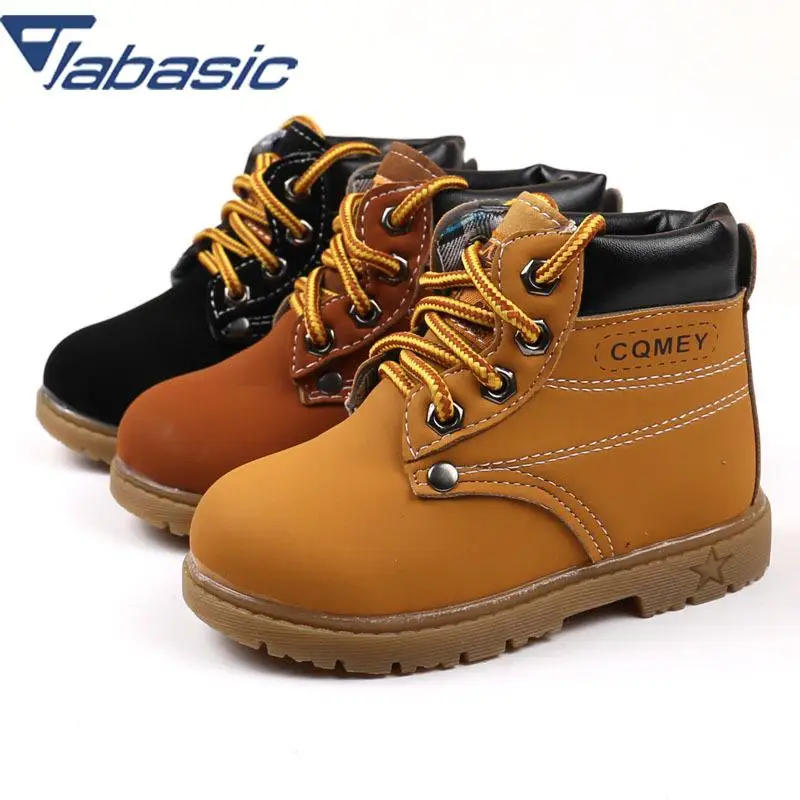 

JABASIC Kids Boots Boys And Girls Calzado Botas 2018 Infant Girl Sprinng Autumn PU Leather Boots Baby Girls Boots Bota Menina