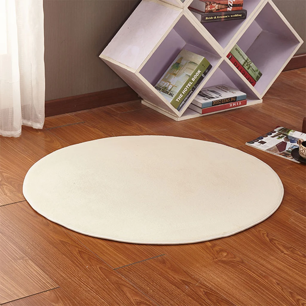 1M/1.2M Soft Coral Fleece Kids Playhouse Tent Carpet Rug Pad Bedroom Cushion Mat Floor Game Activity Toy