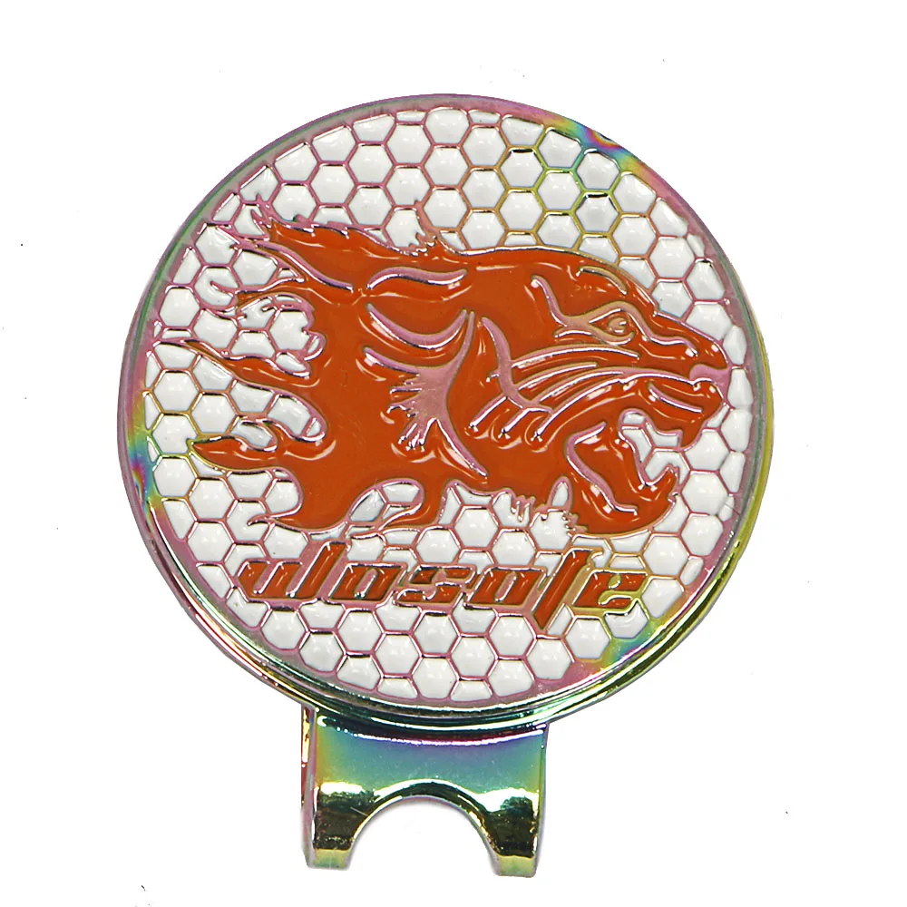 Мяч для гольфа маркер зажим для шляпы для гольфа магнитный сплав значок для гольфа 3 цвета на выбор
