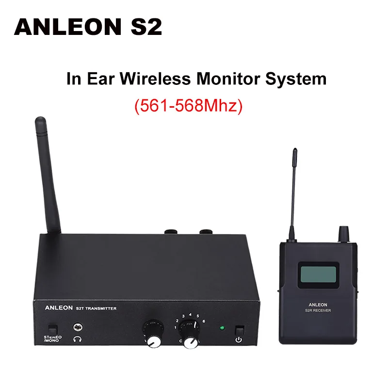 Для ANLEON S2 Беспроводная внутриканальная система монитора UHF стерео IEM система сценического мониторинга 561-568 МГц NTC антенна Xiomi