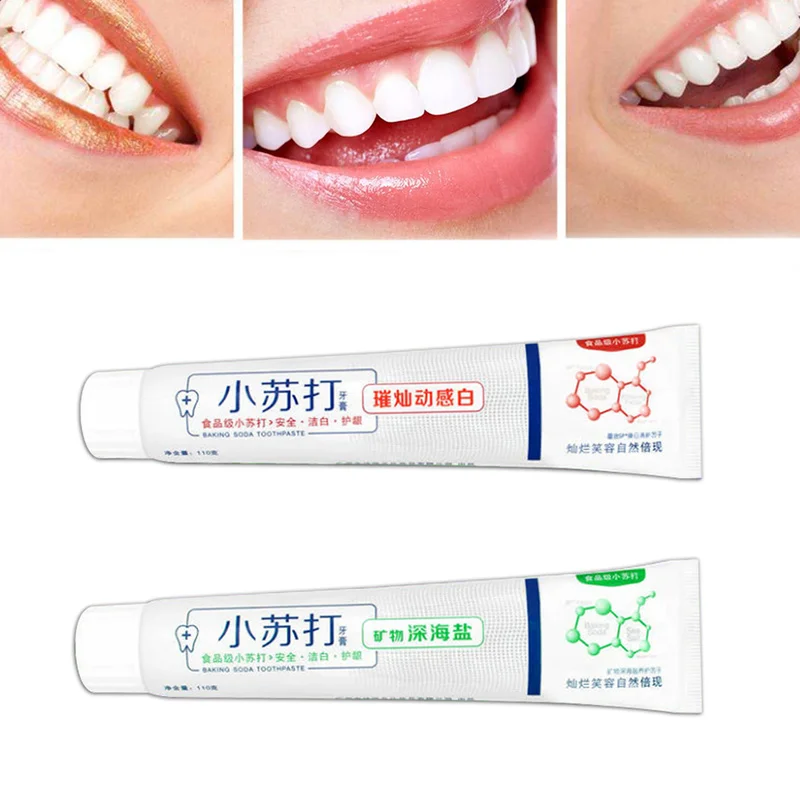 

Tooth Whitening Baking Soda Toothpaste Cleaner Whiter Teeth Remove Stains Food Particles Strong Stain-removal Qualities TSLM1