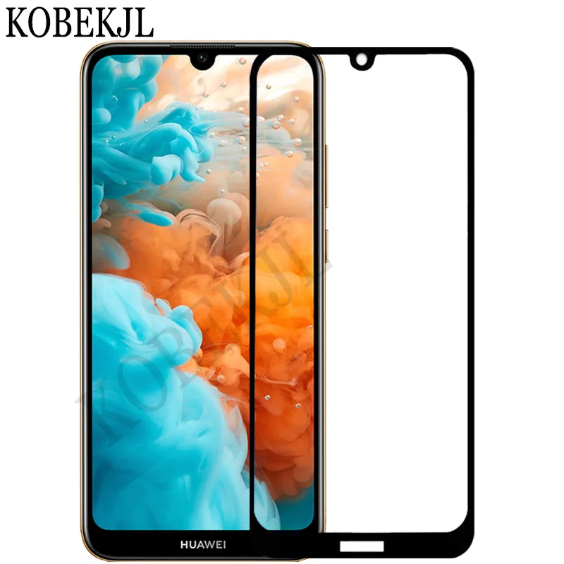 Закаленное стекло Huawei Y6 Pro 2019 для стеклянная пленка с полным покрытием Y 6 Y6Pro