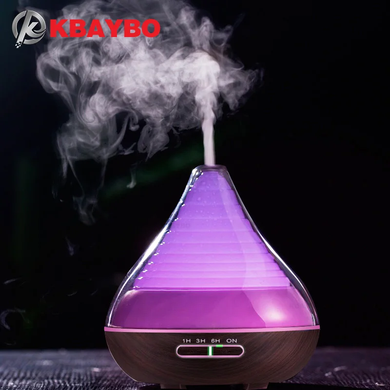 Beste 300 ml Aroma Essenti euml;le Olie Diffuser Houtnerf Ultrasone Cool Mist Luchtbevochtiger voor Office Home Slaapkamer Woonkamer Studie Yoga Spa
