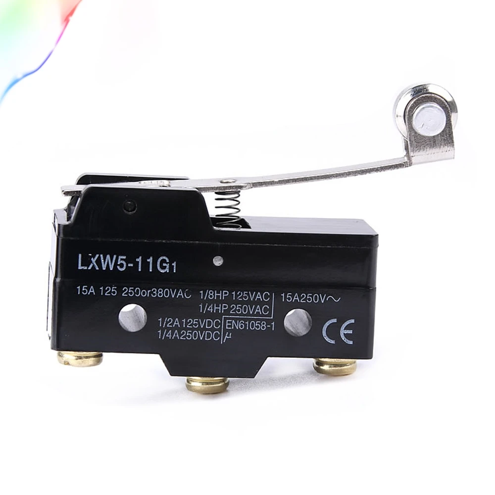 1pcs Mini stroke switch LXW5-11G1 SPDT 15A Momentary Roller Hinge Arm Micro Limit Switch Microswitch |