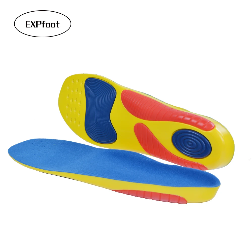 EXPFoot PU and GEL Sport Insoles shock absorption pads sport shoes