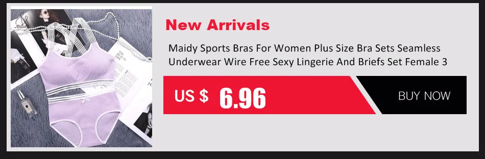 Maidy, спортивные бюстгальтеры для женщин, плюс размер, комплекты бюстгальтеров, бесшовное нижнее белье, без косточек, сексуальное женское белье и трусы, набор для женщин 32A-36C