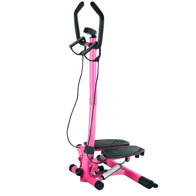 Best price at $255 Cheap Mini household fitness Twister Stepper with Handle Bar and band LCD display screen Hydraulic resistance shocks, easy assembly