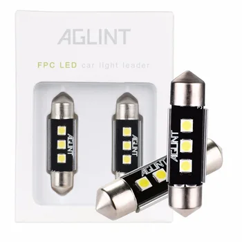 

AGLINT 2PCS C5W Festoon 36mm 3030 3 LEDs CANBUS Auto Interior Reading Light no error Extreme Bright DC 12 Volt White car styling