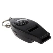 Черный мини-инструмент для выживания свисток термометра компас 4в1