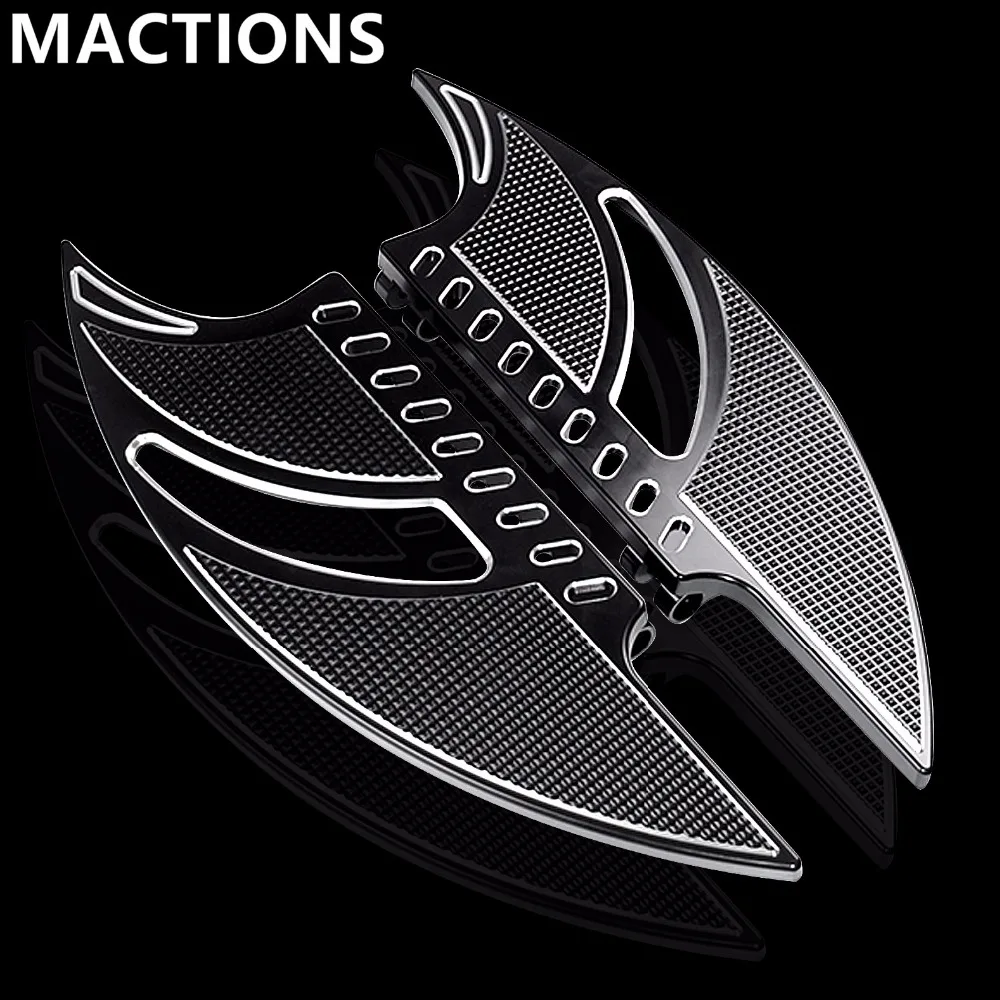 

Mactions Front Foot Board Driver Stretched Floorboards For Harley Dyna Touring Roadking Street Glide Softail FLH FLD 1986-2015