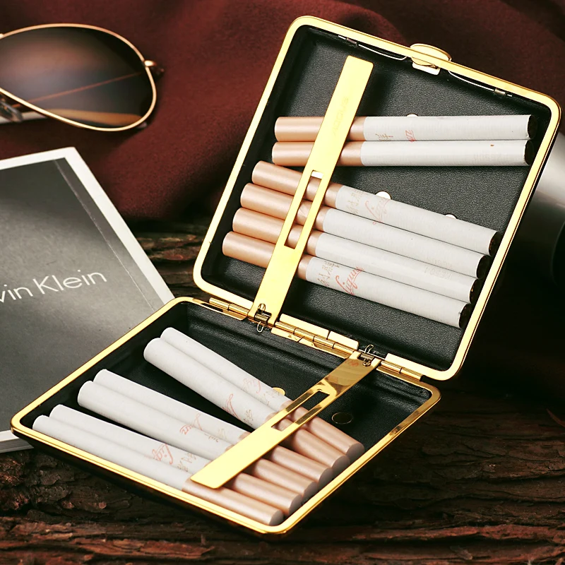 Ультратонкий кожаный чехол для сигарет 20 шт. модный подарок папы 2020|cigarette leather