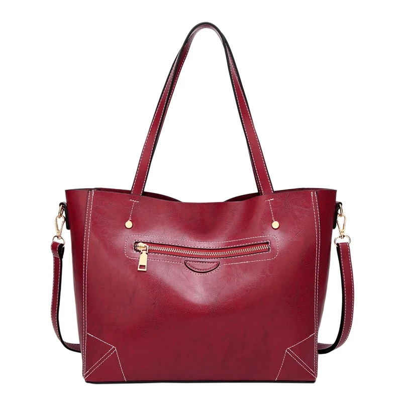 

New Women Leather Handbag Shoulder Ladies Purse Messenger Satchel Crossbody Tote Bag Big Capacity Storage Bag