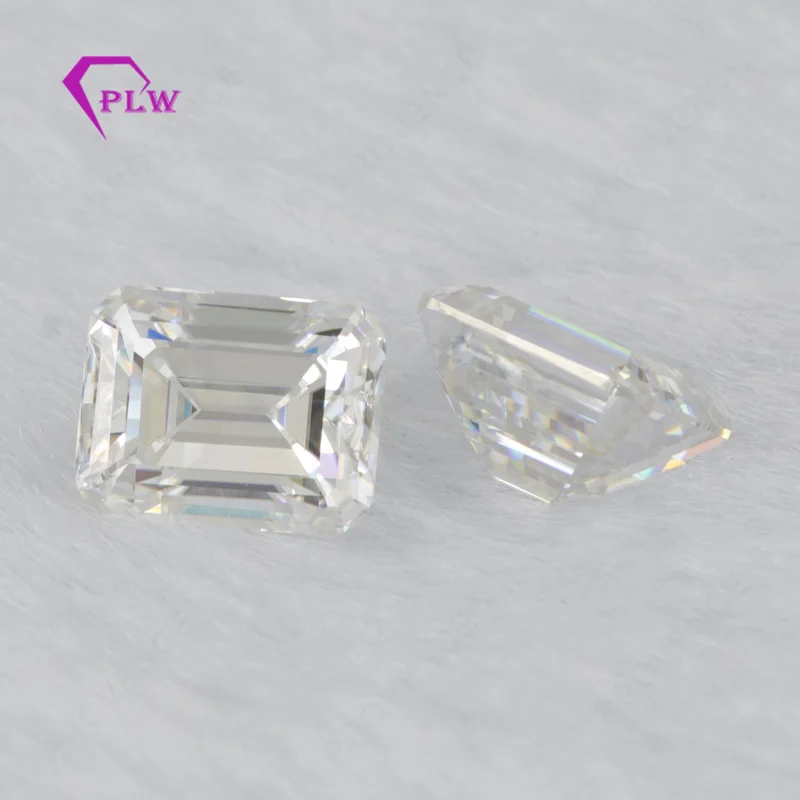 

Provence jewelry test positive gem stone Loose moissanite 2 carat 6*8 mm D color emerald cut for bracelet ring chain earring