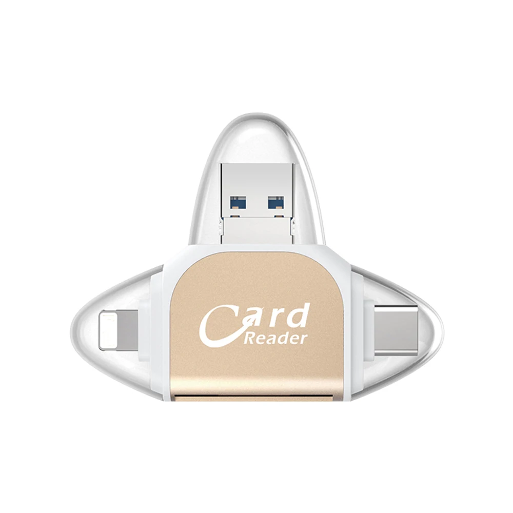 SD кардридер Micro SD USB C Micro адаптер 4 в 1 SD Тип C OTG Устройство для чтения карт памяти для iPhone iPad samsung MacBook