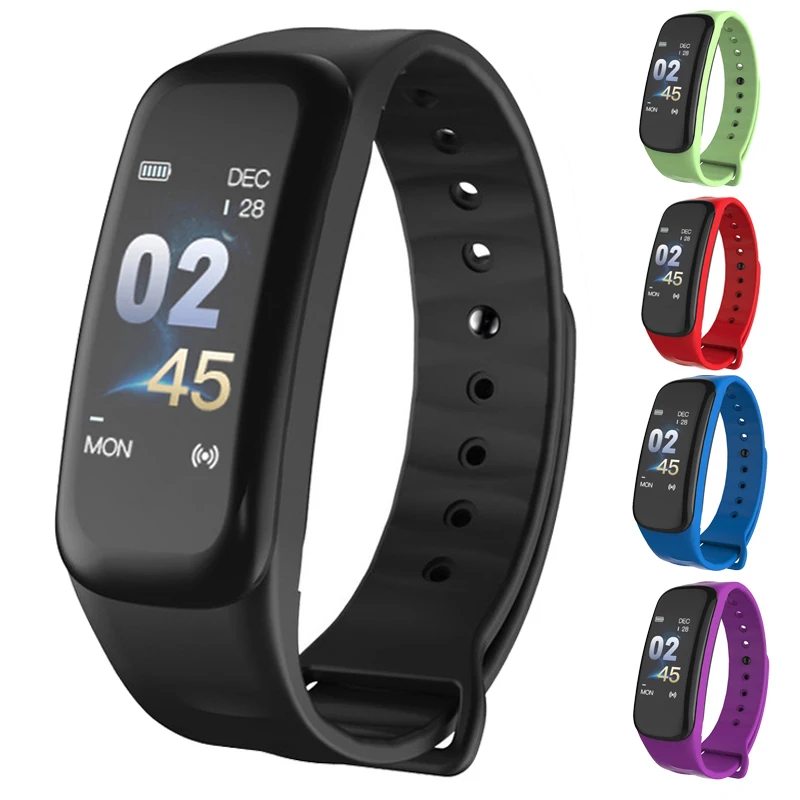 

RUIJIE C1S Smart Bracelet Color Screen Heart Rate Blood Pressure Oxygen Monitor Activity Tracker Fitness Tracker Band C1plus