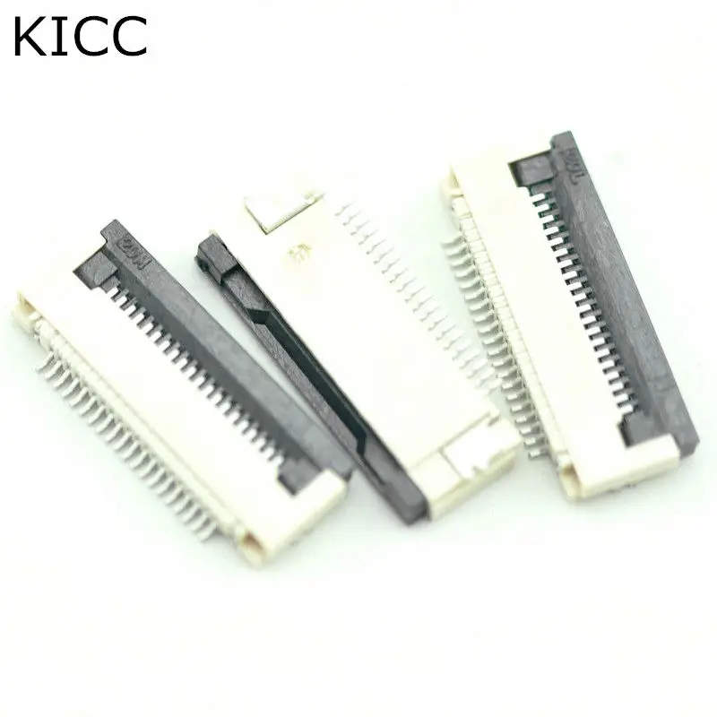 

Cloukeu 10Pcs FPC FFC Connector cable socket 0.5MM 16Pin Clamshell Bottom Contact Type