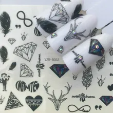 11,11 наклейки для ногтей с рисунками и цветами, водная наклейка с рисунком кошки, 3D наклейки для маникюра, украшение для ногтей, 1 шт.#24