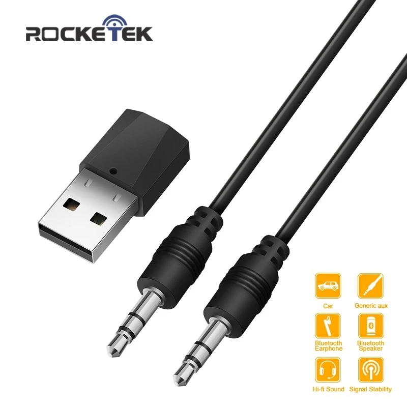 

Rocketek Broadcom BCM 4.0 A2DP Bluetooth Adapter Independent MAC USB Dongle for PC Computer Speaker Audio Receiver transmitter