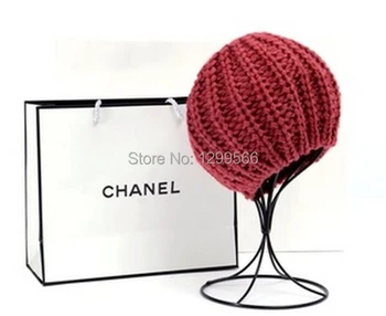 

Hot sale fashion simple hat display stand Black Metal cap showing stand Hat Display holder Rack free shipping