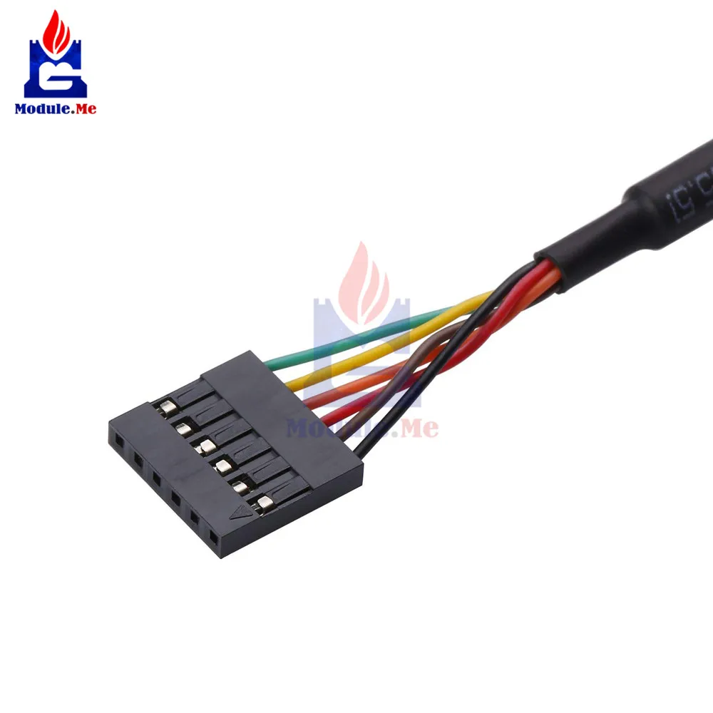 6Pin FTDI FT232RL USB для ttl UART последовательный провод адаптер RS232 скачать кабель светодиодный индикаторный модуль 3,3/5 В для Arduino