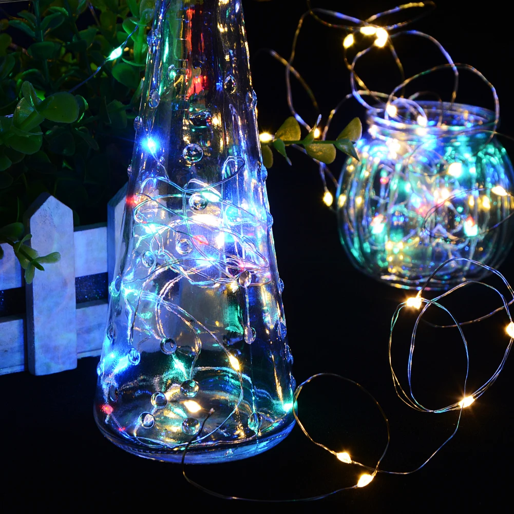 2 м 20LED новое вино красочные светодиодные гирлянды пробковой формы бутылки затвор