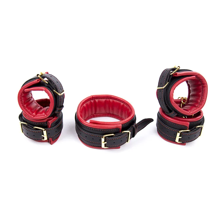 3 шт. Bdsm Collar наручники для секс аксессуары страпон взрослые игры неволи Menottes БДСМ игрушки раб Cockring Эротические