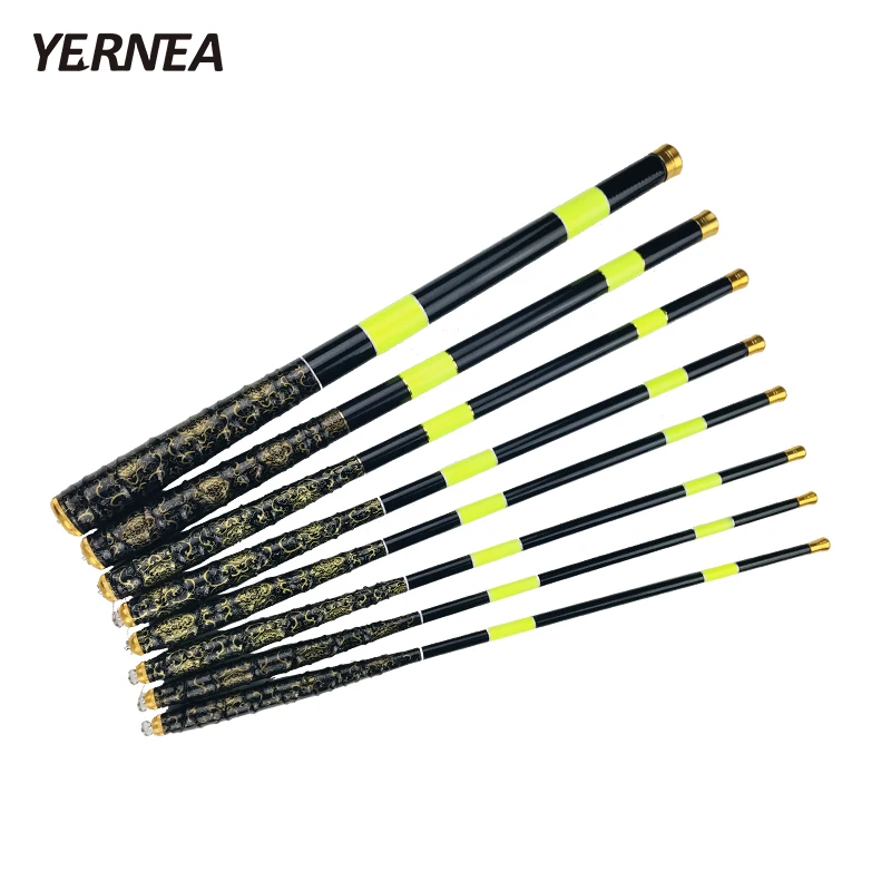 Карбоновая портативная телескопическая рыболовная удочка Yernea 1 8 м 2 4 7 3 0 6 5 ручная