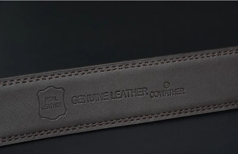 COWATHER Men Belt Cow Genuine Leather Male Strap Cowhide Belts for Men Alloy Buckle Newest Arrival Fashion Design Male Waistband