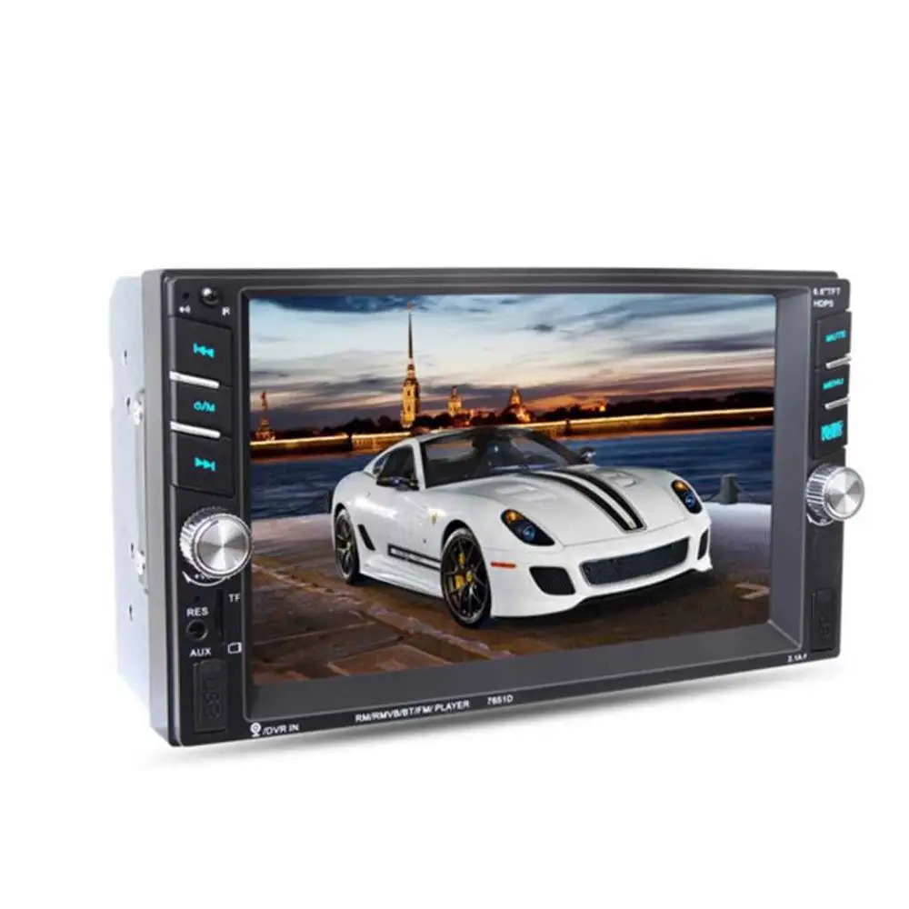 

7651D Car MP5 Player 6.6" Touch Screen Support Bluetooth USB FM Car Radio SD Card Car Audio/Vedio Player