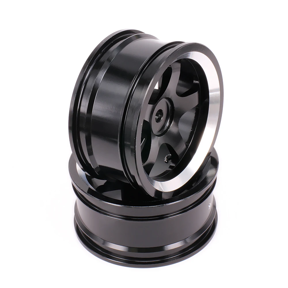 

2PCS RCAWD 5 Spoke Wheel Rim w/o Tire For Rc 1/10 On-Road Racing Crawler HSP Axial Wltoys Himoto HPI Traxxas Redcat CNC Drifting