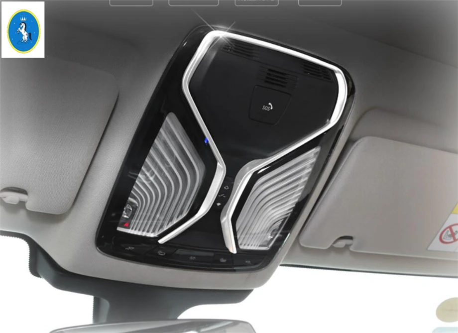 Yimaautotrim ABS Авто аксессуары верхняя Крыша лампы для чтения рамка Крышка Накладка BMW