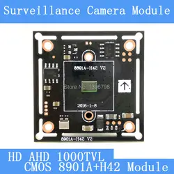 Pu'aimetis HD Цвет CMOS 1000tvl AHD Камера модуль Камеры Скрытого видеонаблюдения 8901a + h42 печатной платы PAL/NTSC дополнительно