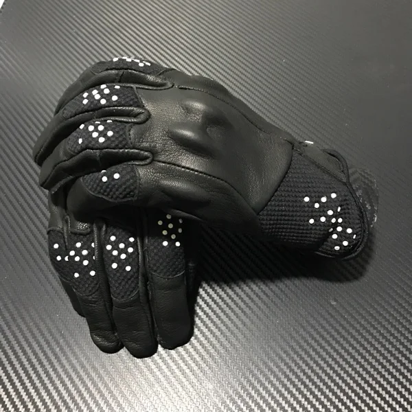 New arrival lady women Leather mesh Motorcycle Gloves Racing Armed glove SIZE S M L XL