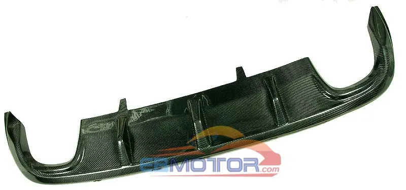 Real Carbon Fiber R-Line Style Rear Bumper Lip Diffuser Spoiler For Volkswagen CC 4Door Dual Side Dual Exhaust Sedan 2012UP