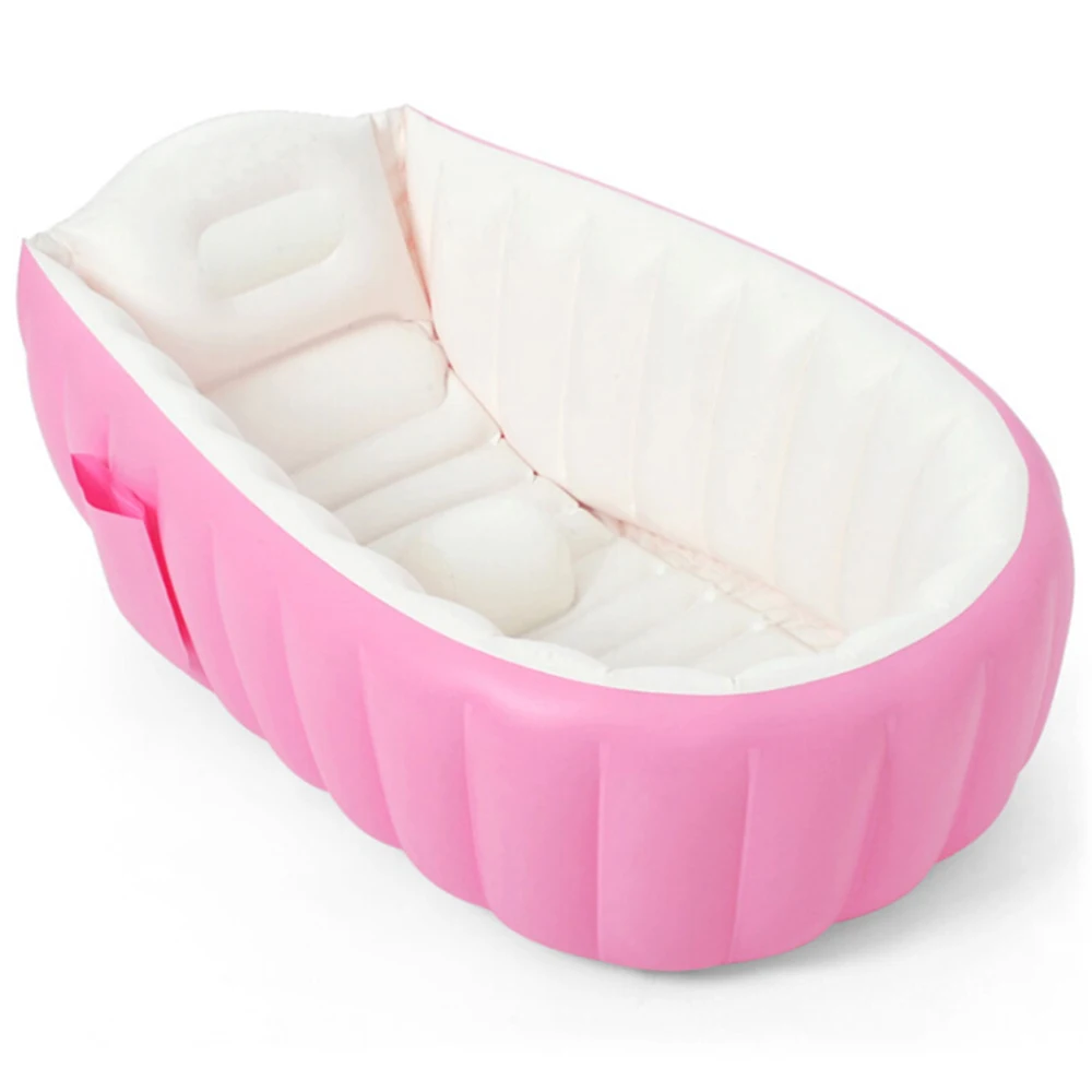 Переносной детский надувной бассейн, детский мультипликационный душевой поддон, бесплатный воздушный насос