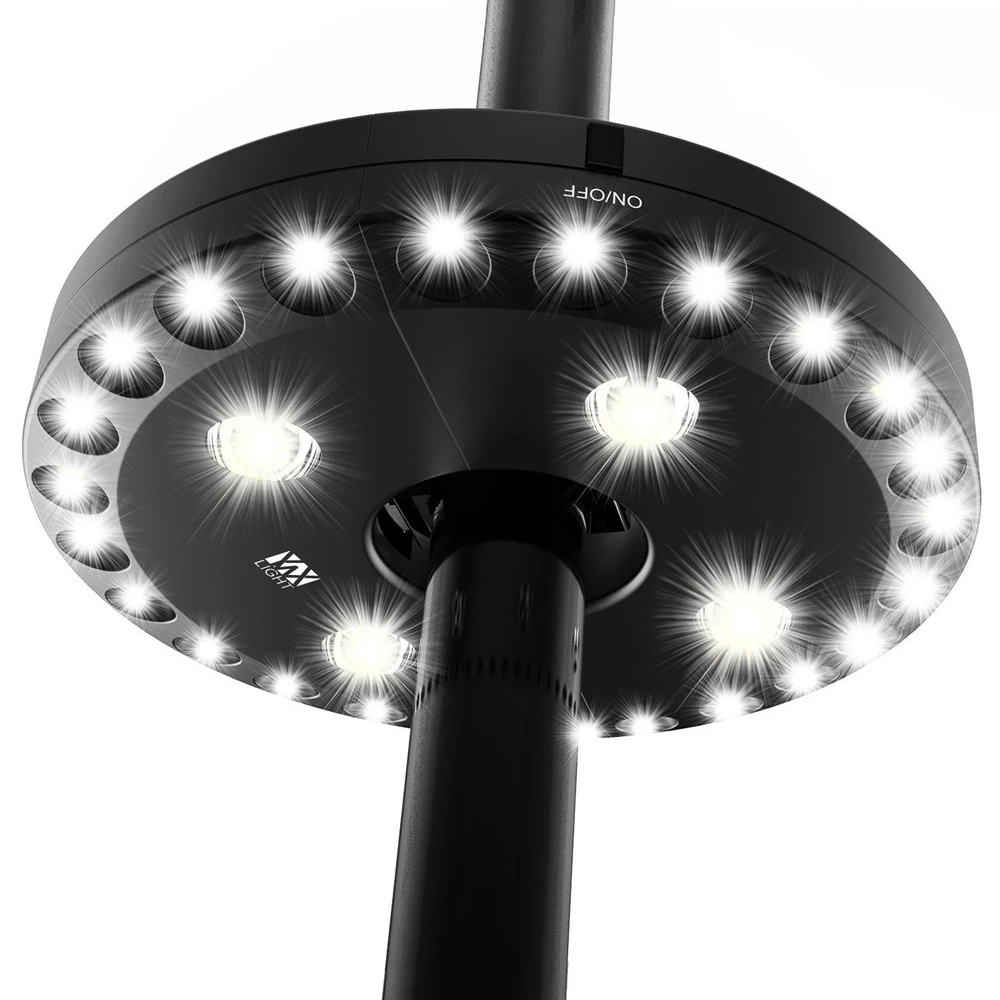 Patio Umbrella Light Cordless 28 Led Lights Pole Light For Camping Aa Battery Charging Eye Protection Night Lights With Clip Aliexpress