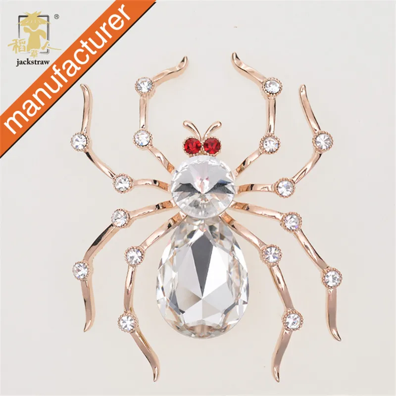 

New fashion spider design jewelry pin rhinestone brooches wholesale for women dresses