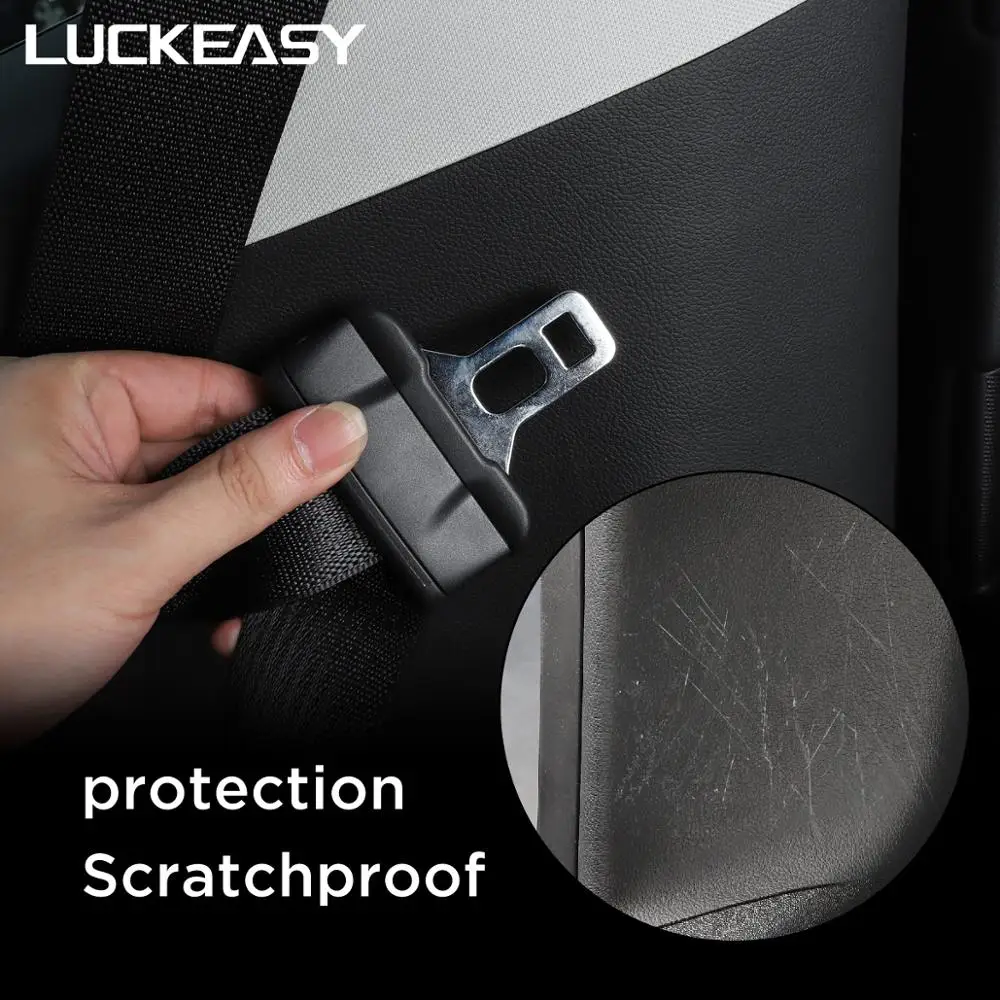 LUCKEASY for Tesla Model 3- Invisible Car door Anti Kick Pad Protection Side Edge Film Protector Stickers