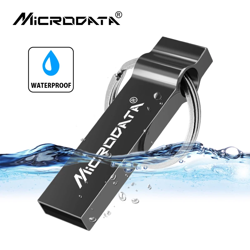 Водонепроницаемый usb флеш накопитель cle 16 ГБ 8 4 память ключ металлический Флешка 32