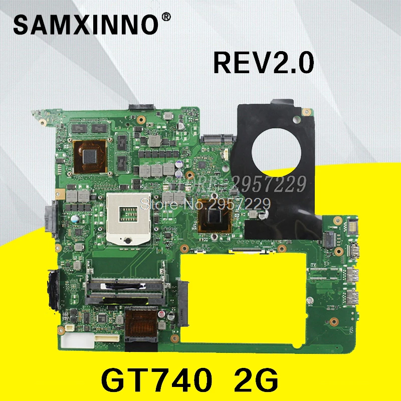 

For ASUS N76VJ N76VB N76VZ N76VM N76V REV2.0 Laptop Motherboard GT740 2GB DDR3 HM76 Chipset highest configuration upgrade prefer