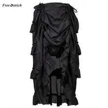 Одежда страуса женская юбка женская стимпанк юбка в готическом стиле оборки пиратские юбки длинные готические Jupe Falda Tul Plisada Femme