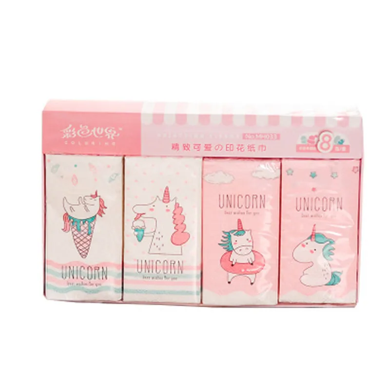 

4pack Unicorn Party Paper Napkin 100% Virgin Wood Tissue for Baby Shower Table Decoration Birthday Party Decorations Kids Favors